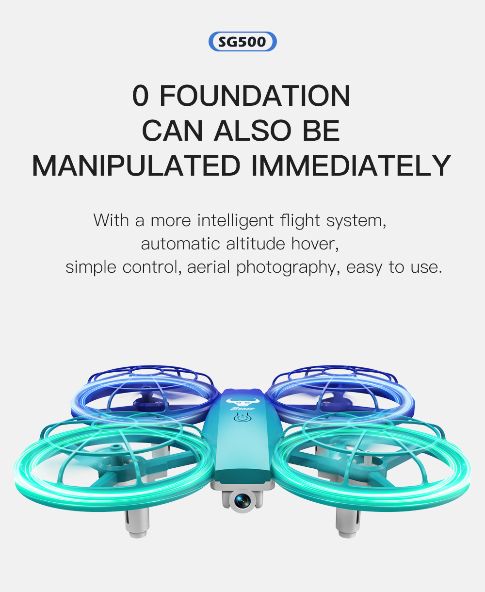 ZLL SG500 Max RC Drone with HD Camera 360&deg; Tumble Intelligent Hover Headless Mode - 3 Batteries