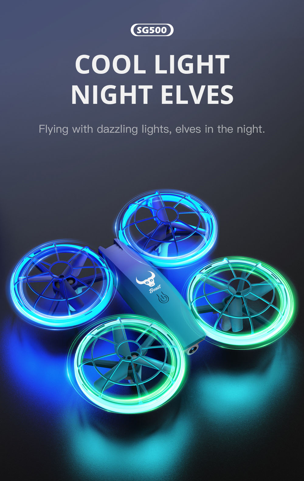 ZLL SG500 Max RC Drone with HD Camera 360&deg; Tumble Intelligent Hover Headless Mode - 3 Batteries