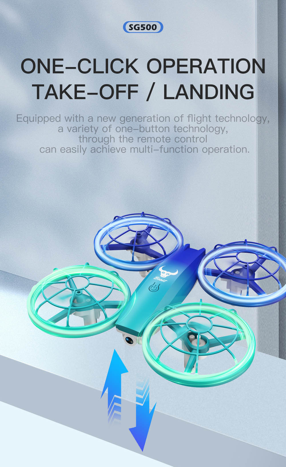ZLL SG500 Max RC Drone with HD Camera 360&deg; Tumble Intelligent Hover Headless Mode - 3 Batteries