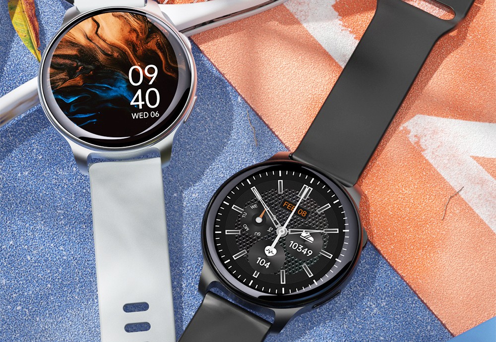 LOKMAT Time 2 Smart Watch Bluetooth Call Heart Rate Monitoring Sports Watch with Sleep Tracker for Android iOS - Silver