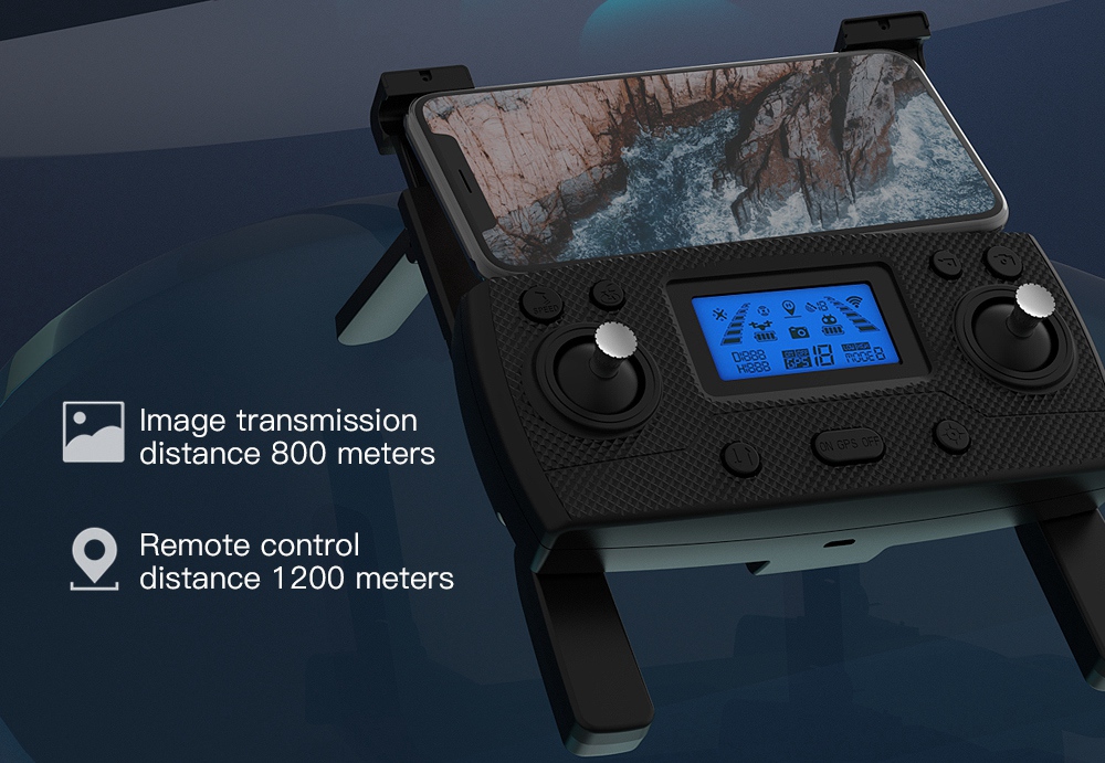 ZLL SG907 MAX 4K 5G WIFI FPV GPS Foldable RC Drone with Dual Camera 3-Axis Gimbal Optical Flow Positioning RTF - Two Batteries with Bag