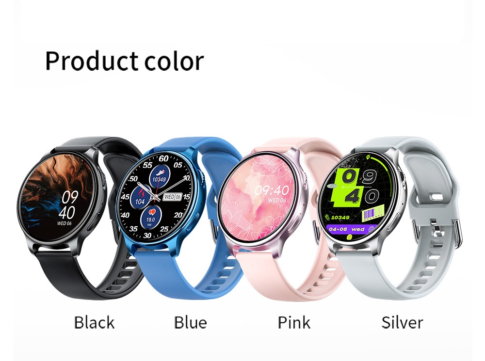 LOKMAT Time 2 Smart Watch Bluetooth Call Heart Rate Monitoring Sports Watch with Sleep Tracker for Android iOS Rose - Gold