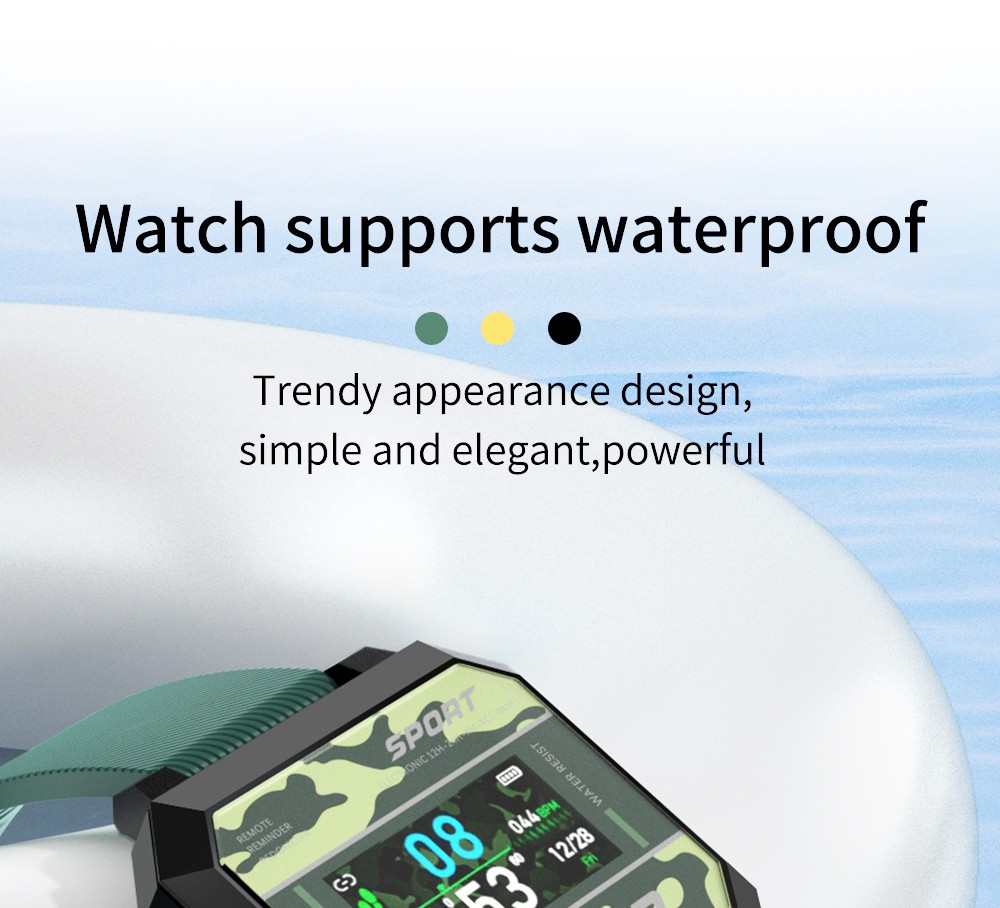 LOKMAT Ocean 2 Sport Smart Watch Fitness Tracker Anti-fatigue Heart Rate Clock for Android4.4 and iOS8.0 Green