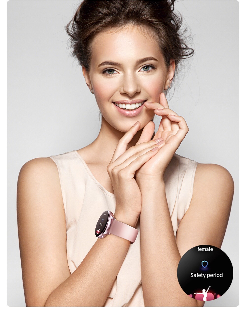 LOKMAT Time 2 Smart Watch Bluetooth Call Heart Rate Monitoring Sports Watch with Sleep Tracker for Android iOS - Silver