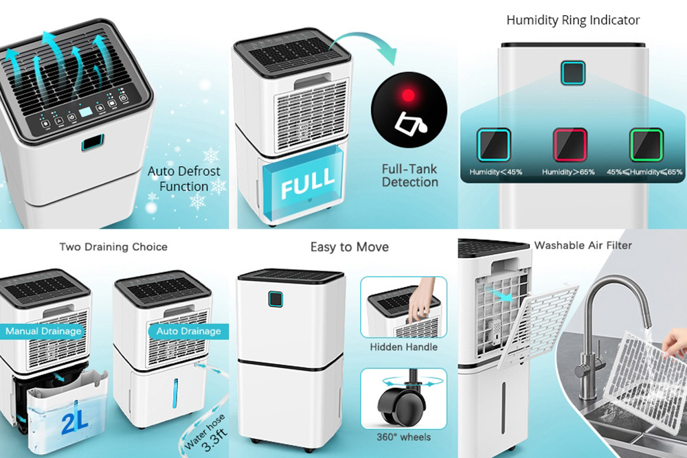 LUKO OL12BD023F Portable Dehumidifier