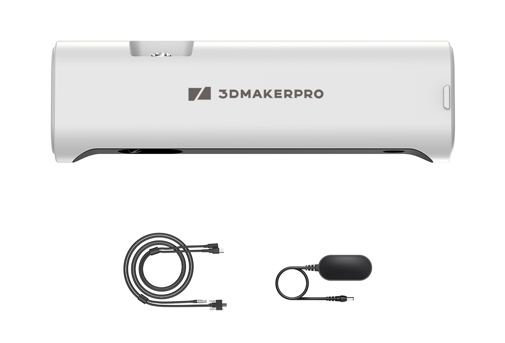 3DMakerpro Lynx 3D Scanner Standard Edition, 0.10mm Accuracy, 0.30mm Resolution, 10fps Frame Rate, Visual Tracking, 250x400mm Single Capture Range