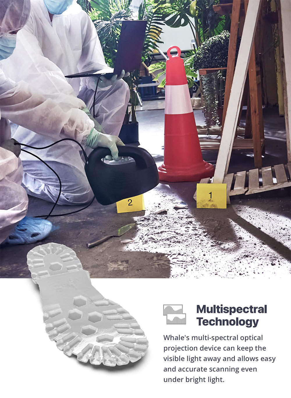 3DMakerpro Whale 3D Scanner Premium Edition, Dual Core, 0.05mm Accuracy, 0.2mm Resolution, 10fps Frame Rate, No Marker Scanning, 530x370mm Single Capture Range, with Turntable