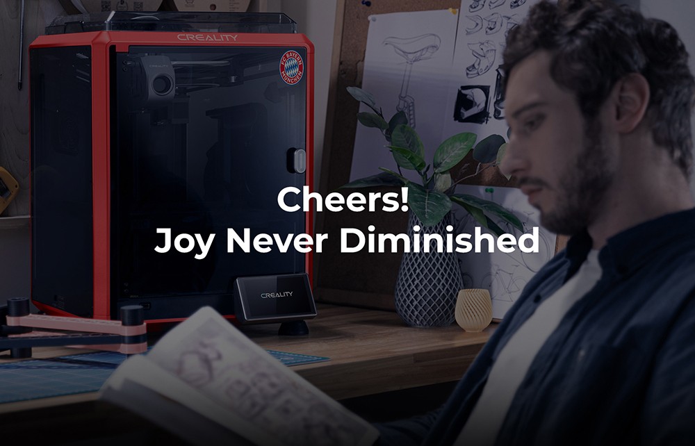 Creality K1C 3D Printer, 600mm/s Max Speed, Auto Leveling, AI Camera, Quick Swap Nozzle, All Metal Extruder, Prints Carbon Fiber, Air Filter and Silent Mode