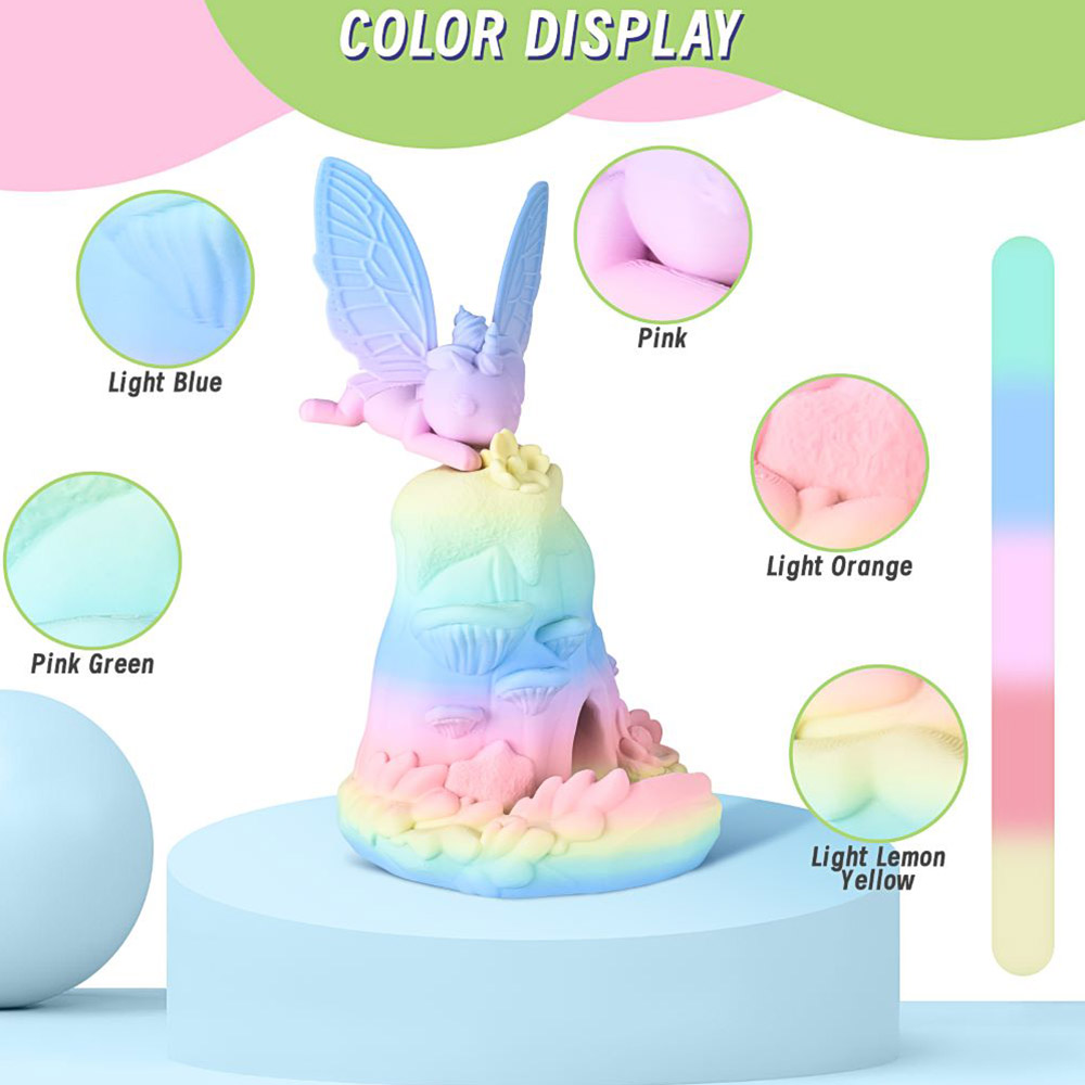 ERYONE Matte PLA Filament 1 kg - Rainbow Macaron