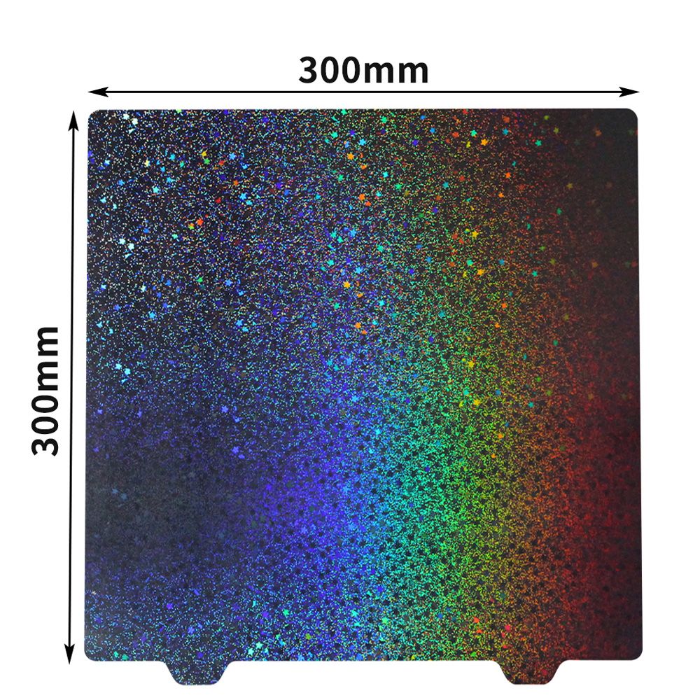 FYSETC PEY+PEI Spring Steel Plate, Double-Sided, with Magnetic Sticker, 300x300mm