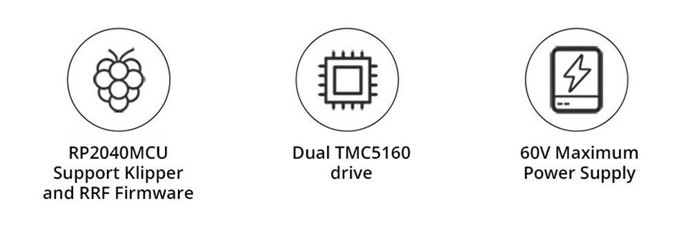 FYSETC StrideMax FD 3D Printer Motherboard, TMC5160 Dual Channel