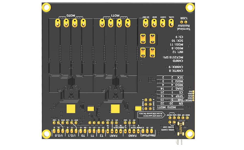 FYSETC StrideMax FD 3D Printer Motherboard, TMC5160 Dual Channel