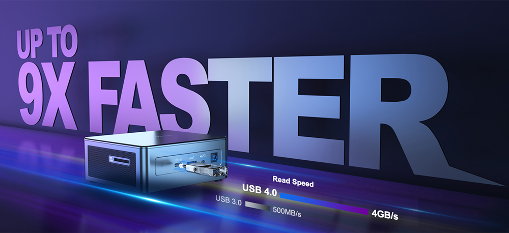 GEEKOM IT11 Mini PC, Intel Core i7-11390H 4 Cores Up to 5.0GHz, 32GB RAM 1TB SSD, 1*HDMI+1*Mini DP+2*USB 4.0 8K UHD 4 Screens Display, WiFi 6 Bluetooth 5.2, 3*USB 3.2 1*SD Card Reader 1*RJ45 1*3.5mm Headphone Jack