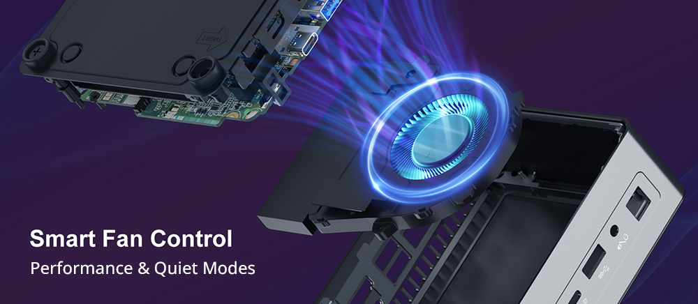 GEEKOM IT11 Mini PC, Intel Core i7-11390H 4 Cores Up to 5.0GHz, 32GB RAM 1TB SSD, 1*HDMI+1*Mini DP+2*USB 4.0 8K UHD 4 Screens Display, WiFi 6 Bluetooth 5.2, 3*USB 3.2 1*SD Card Reader 1*RJ45 1*3.5mm Headphone Jack