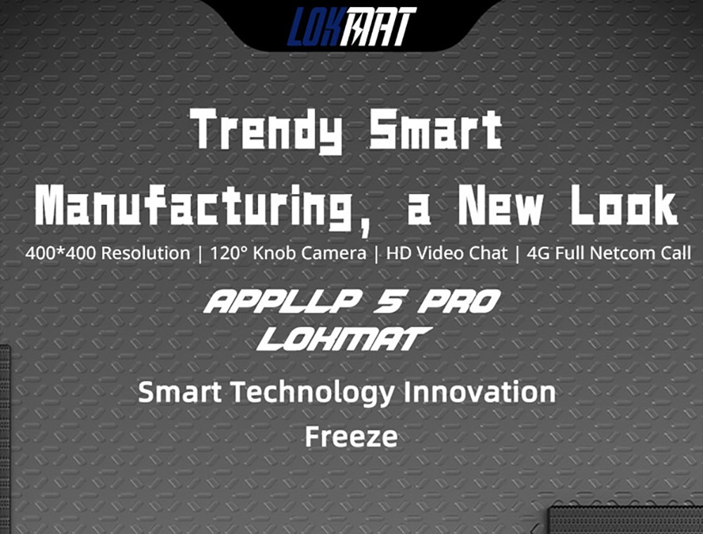 LOKMAT APPLLP 5 Pro Smartwatch, 1.43'' HD Screen, 4G Network Calling, 4GB RAM 64GB ROM, Heart Rate Blood Oxygen Monitor - Black