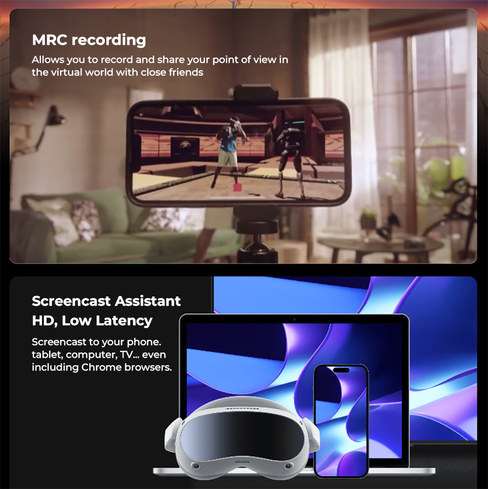 PICO 4 VR Headset, 8GB+256GB, WiFi 6 Bluetooth 5.1 - Chinese Version