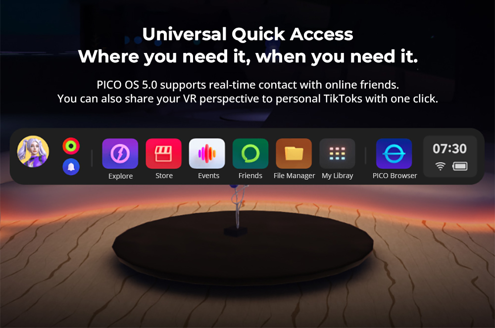 PICO 4 VR Headset, 8GB+256GB, WiFi 6 Bluetooth 5.1 - Chinese Version