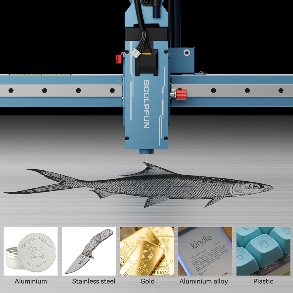 SCULPFUN IR-2 2W infračervený laserový modul, vlnová dĺžka 1064 nm, 0.03mm laserový bod, pre sériu S9 / S10 / S30 / S30 Ultra / SF-A9