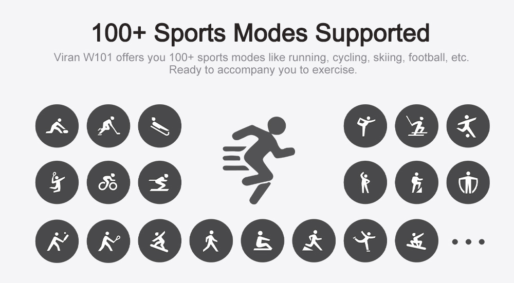 VIRAN W101 Smartwatch for Men, 1.43' AMOLED Display, Blood Pressure SpO2 Heart Rate Sleep Monitor, Waterproof Rugged Watch - Coffee Color