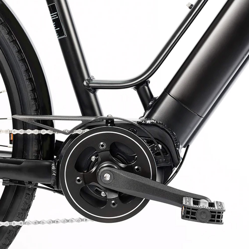 MAGMOVE CEH55M 28 Inch City Electric Bike Bafang Mid-Drive 250W Motor 25Km/h Speed 36V 13Ah LISHEN Detachable Battery 100KM Max Range 150KG Load Double Disc Brakes Shimano 8-Speed Gear Front Shock Absorption - Step Thru