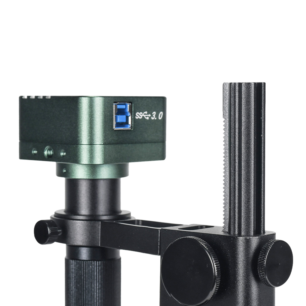 HAYEAR 4K Microscope Camera, with Dual Head Light Bracket, 8MP Eyepiece, USB 3.0 Interface, for Maintenance Recording Measurement