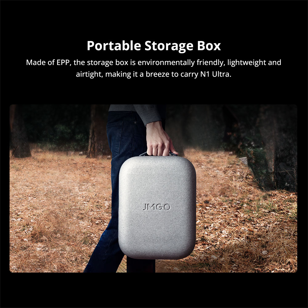 JMGO N1 Ultra 4K Triple Laser Projector, 360&deg; Freestyle Gimbal, 2200 CVIA Lumen, HDR 10, 10W*2 Dynaudio Speakers, Instant Keystone Correction - EU Plug