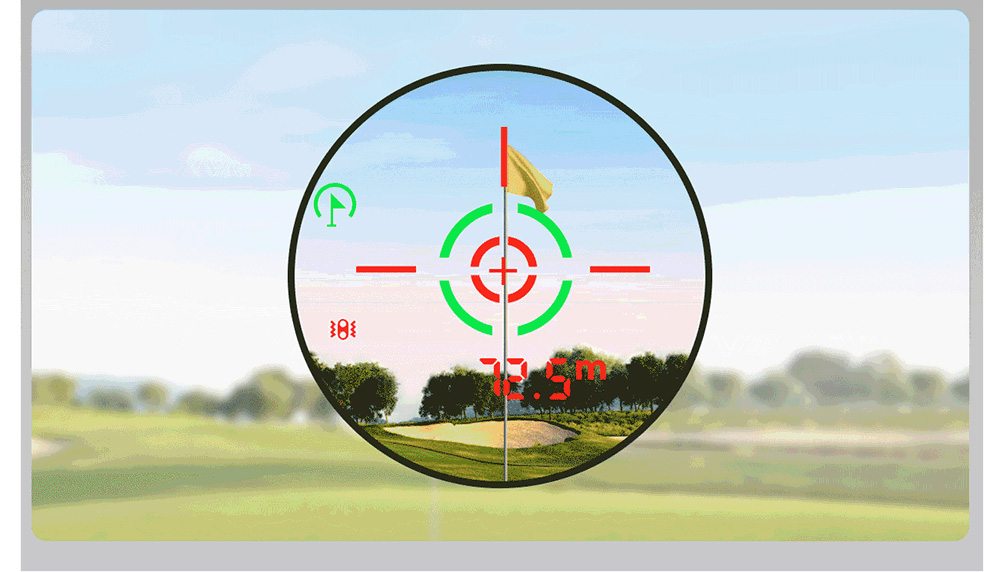 FOSSiBOT C1000 Pro Golf Rangefinder, Green & Red OLED Display, 0.06s Measure Speed, 1000m Measurement Range, IP54 Waterproof