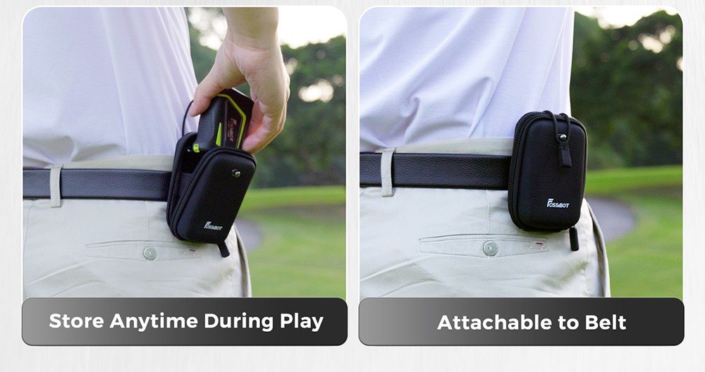 FOSSiBOT C1000 Pro Golf Rangefinder, Green & Red OLED Display, 0.06s Measure Speed, 1000m Measurement Range, IP54 Waterproof