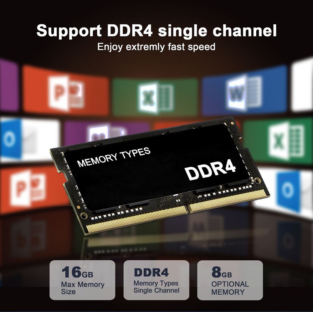 GXMO N95 Mini PC, Intel Alder Lake N95 4 Cores Up to 3.4GHz, 8GB RAM 256GB SSD, DP+HDMI 4K 60Hz Dual Screen Display, Dual-band WiFi Bluetooth 4.2, 4*USB 3.0 1*Type-C 1* 1000M RJ45 1*Audio Jack - US Plug