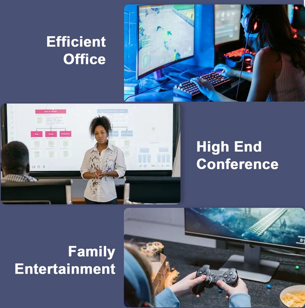 GXMO N95 Mini PC, Intel Alder Lake N95 4 Cores Up to 3.4GHz, 8GB RAM 256GB SSD, DP+HDMI 4K 60Hz Dual Screen Display, Dual-band WiFi Bluetooth 4.2, 4*USB 3.0 1*Type-C 1* 1000M RJ45 1*Audio Jack - US Plug