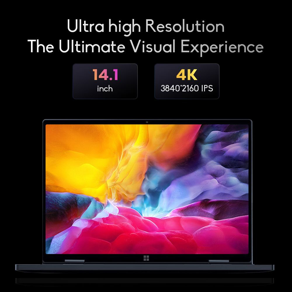 Ninkear N14 Touchscreen Laptop, 14'' 4K IPS Screen, 360&deg; Flipping, Intel Celeron N95 4 Cores Up to 3.4Ghz, 16GB RAM 1TB SSD, Dual-band WiFi Bluetooth4.2, 1*Full-function USB-C 1*USB3.0 1*Micro SD Card Reader, Fingerprint Recognition, Backlit Keyboard
