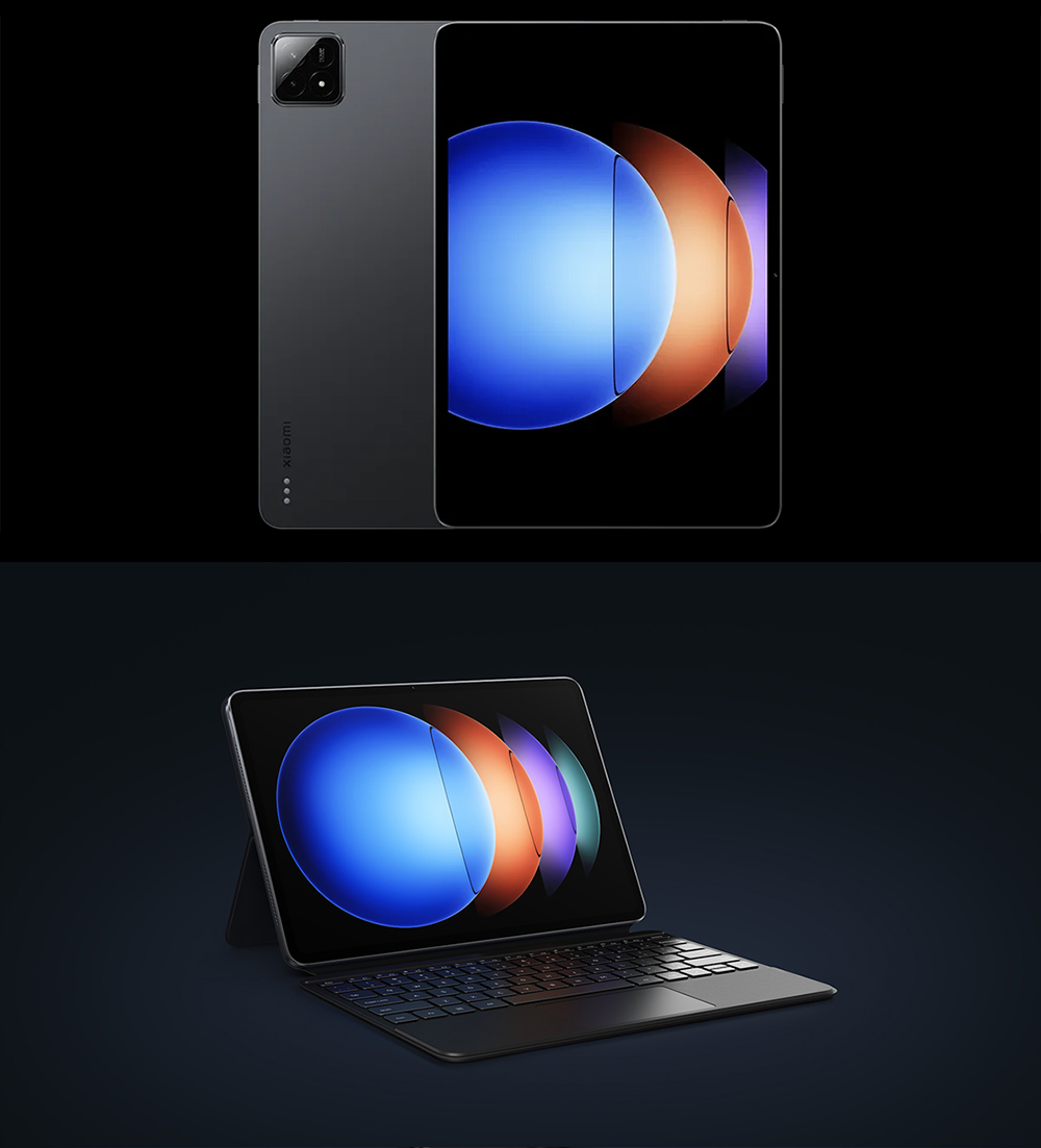 Xiaomi Pad 6S Pro 12.4'' Tablet, 3048*2032 144Hz LCD Screen, Snapdragon 8 Gen 2 CPU, 12GB RAM 256GB ROM, WiFi 7 Bluetooth 5.3, 50MP Main Camera + 32MP Front Camera, 10000mAh Battery, Supports NFC Tag - Black, Chinese Version
