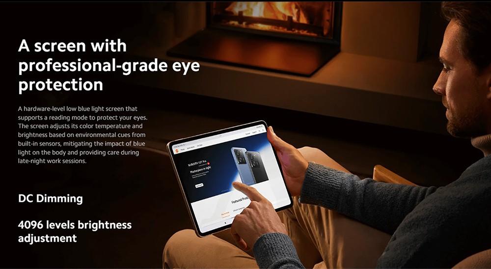 Xiaomi Pad 6S Pro 12.4'' Tablet, 3048*2032 144Hz LCD Screen, Snapdragon 8 Gen 2 CPU, 12GB RAM 256GB ROM, WiFi 7 Bluetooth 5.3, 50MP Main Camera + 32MP Front Camera, 10000mAh Battery, Supports NFC Tag - Black, Chinese Version
