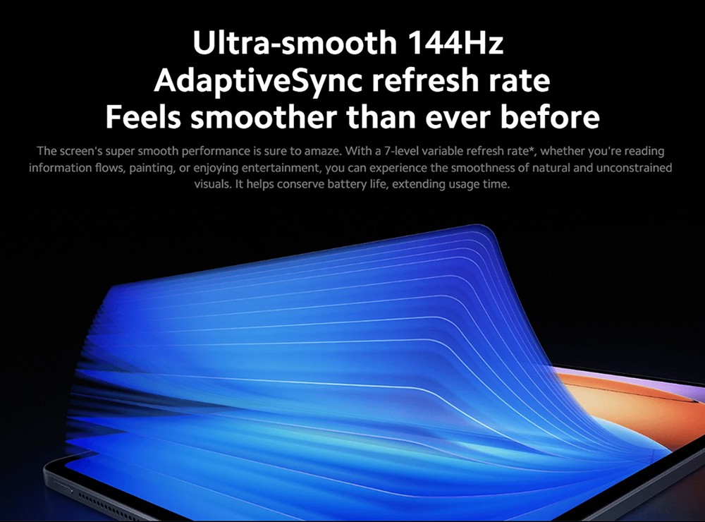 Xiaomi Pad 6S Pro 12.4'' Tablet, 3048*2032 144Hz LCD Screen, Snapdragon 8 Gen 2 CPU, 12GB RAM 512GB ROM, WiFi 7 Bluetooth 5.3, 50MP Main Camera + 32MP Front Camera, 10000mAh Battery, Supports NFC Tag - Black, Chinese Version