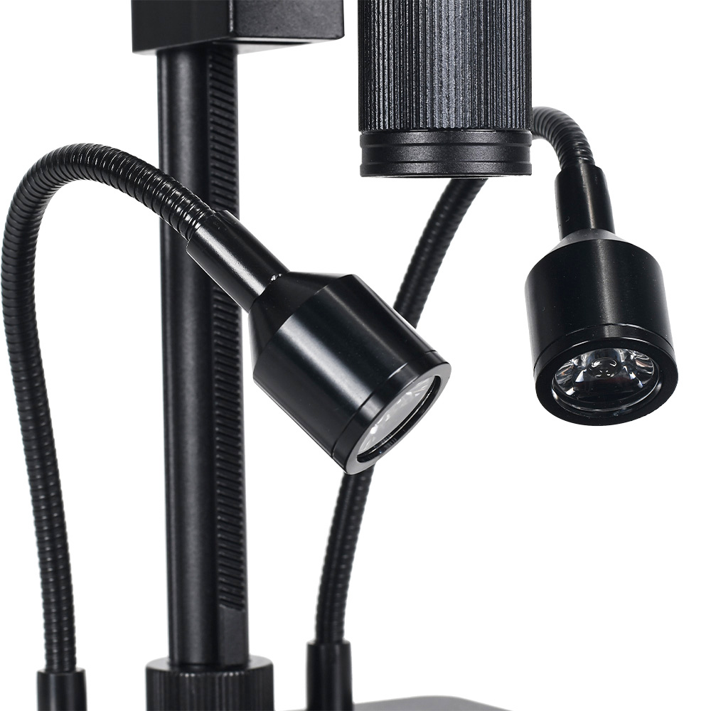 HAYEAR 4K Microscope Camera, with Dual Head Light Bracket, 8MP Eyepiece, USB 3.0 Interface, for Maintenance Recording Measurement