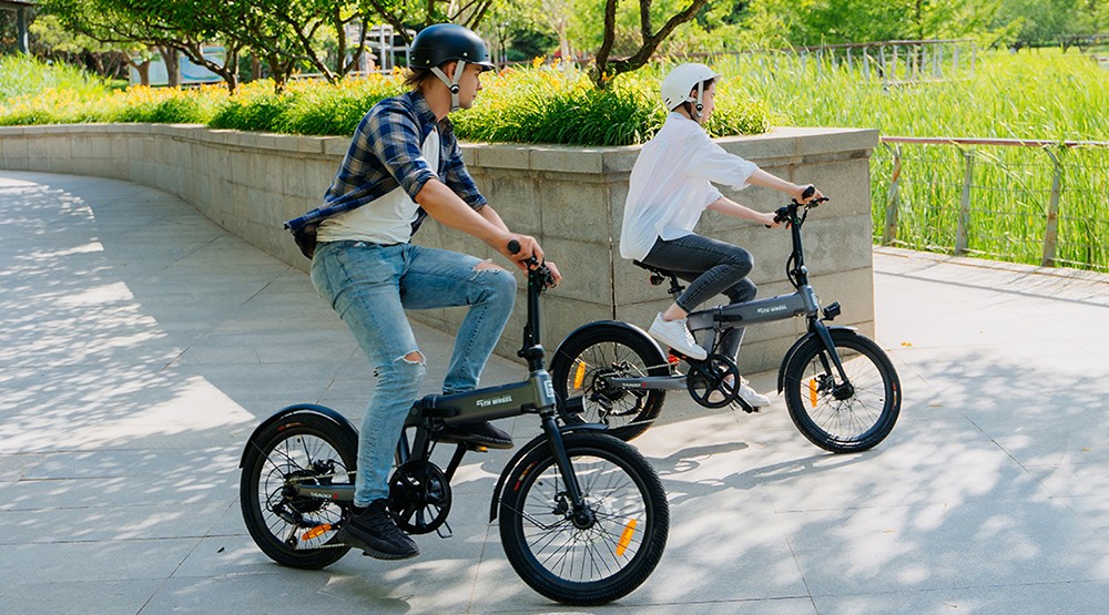 5TH WHEEL Thunder 2 Electric Bike, 250W Motor, 36V 10.4Ah Battery, 20-inch Rubber Tires, 25km/h Max Speed, 80km Max Range, Shimano 6-speed, Disc Brakes