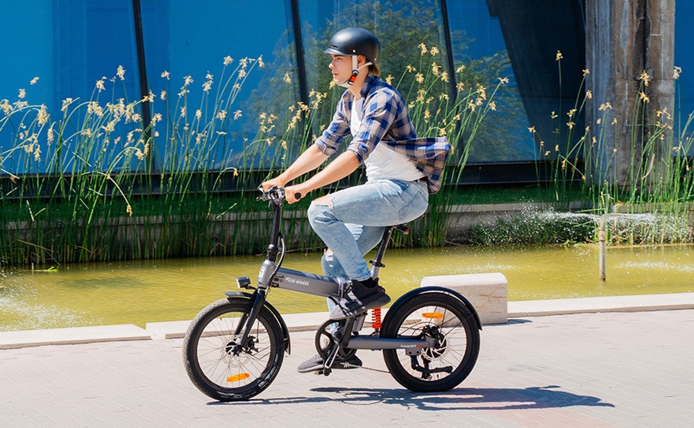 5TH WHEEL Thunder 2 Electric Bike, 250W Motor, 36V 10.4Ah Battery, 20-inch Rubber Tires, 25km/h Max Speed, 80km Max Range, Shimano 6-speed, Disc Brakes