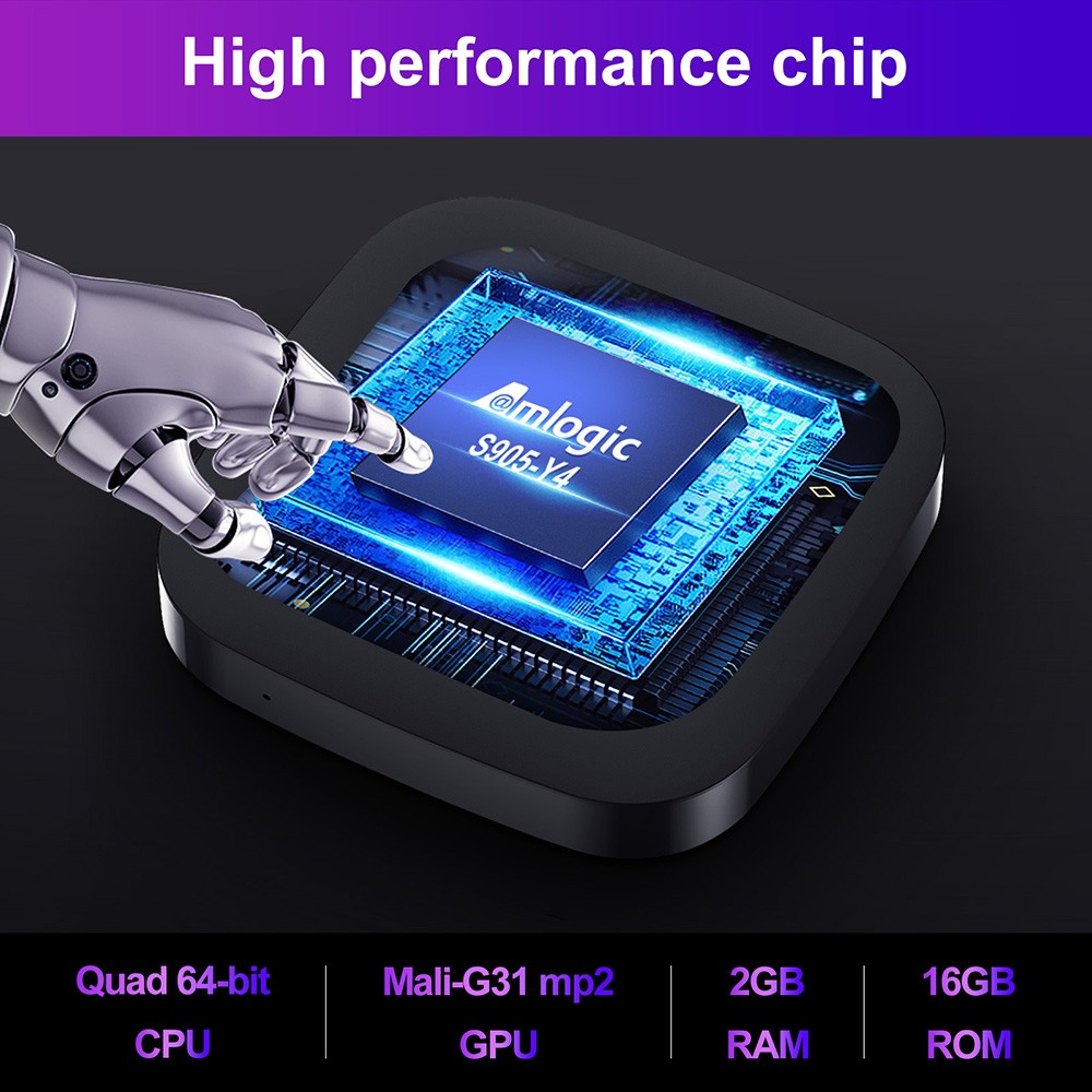 HAKOPro Amlogic S905Y4 Quad core 2GB RAM 8GB eMMC Google Certified Android 11 TV Box Netflix 4K AV1 5G WIFI Bluetooth 5.0 - AU Plug