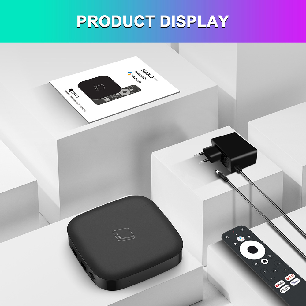 HAKOPro Amlogic S905Y4 Quad core 2GB RAM 8GB eMMC Google Certified Android 11 TV Box Netflix 4K AV1 5G WIFI Bluetooth 5.0 - AU Plug