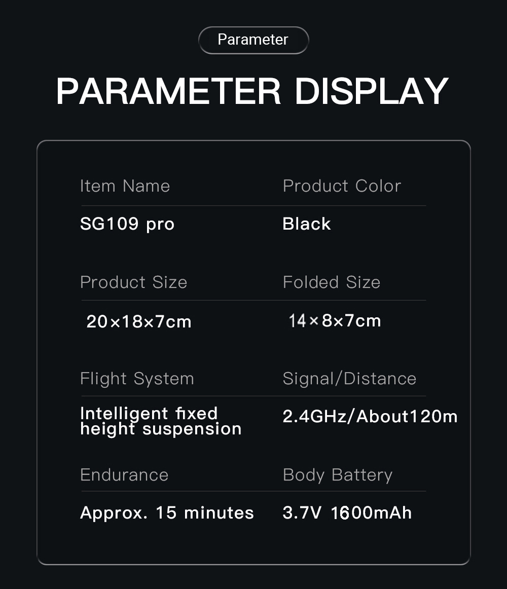 ZLL SG109 Pro RC Drone Dual 4K Camera - 3 Batteries