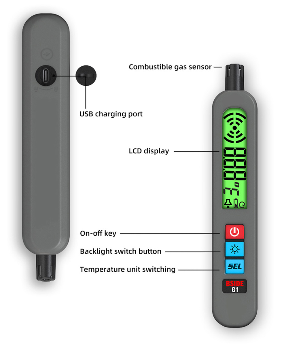 BSIDE G1 Combustible Gases Leak Detector