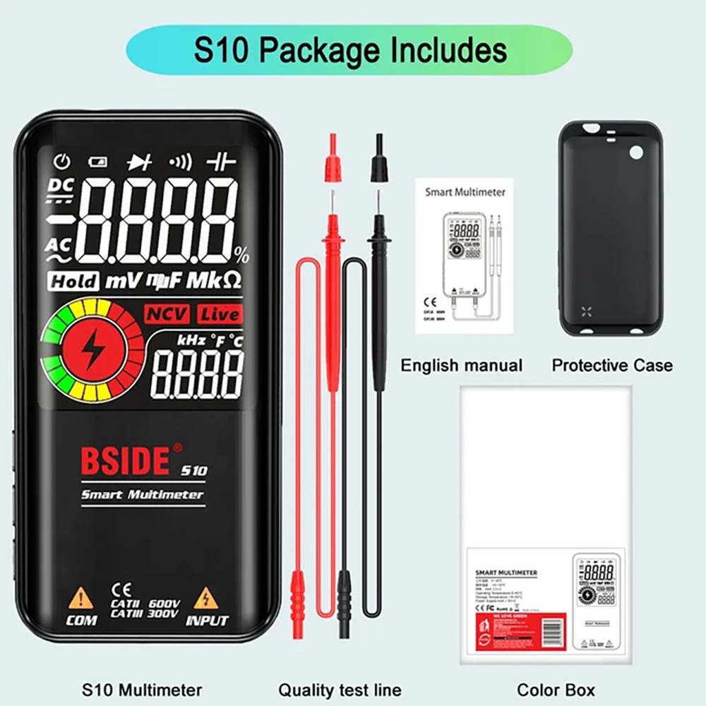 Bside S10 Smart Digital Multimeter Black Without Battery 0595