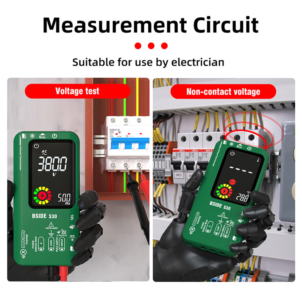 Bside S30 Digital Multimeter Green