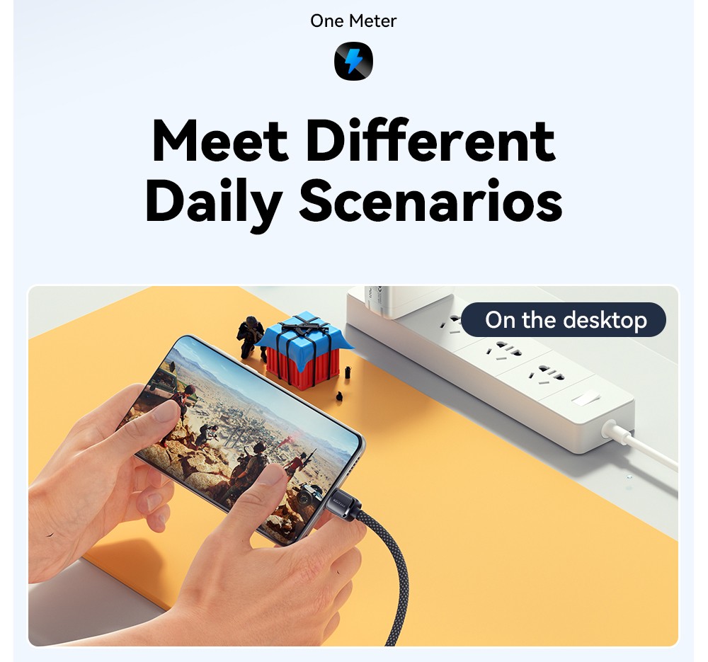 ESSAGER 100W 7A USB-A to USB-C Charging Cable, USB2.0 480Mbps, Magnetic Adsorption, High Density Weaving, Smart Chip