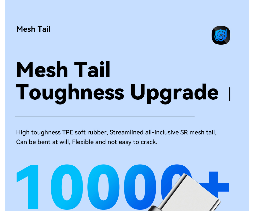 ESSAGER 100W 7A USB-A to USB-C Charging Cable, USB2.0 480Mbps, Magnetic Adsorption, High Density Weaving, Smart Chip