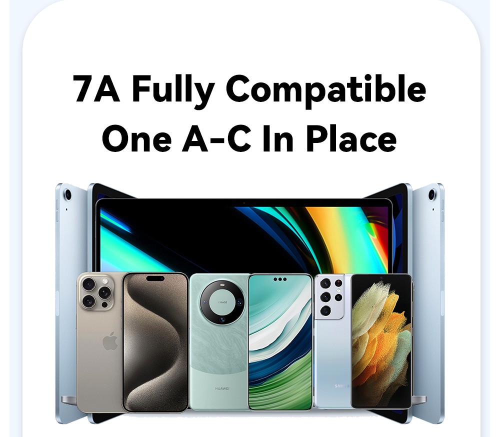 ESSAGER 100W 7A USB-A to USB-C Charging Cable, USB2.0 480Mbps, Magnetic Adsorption, High Density Weaving, Smart Chip