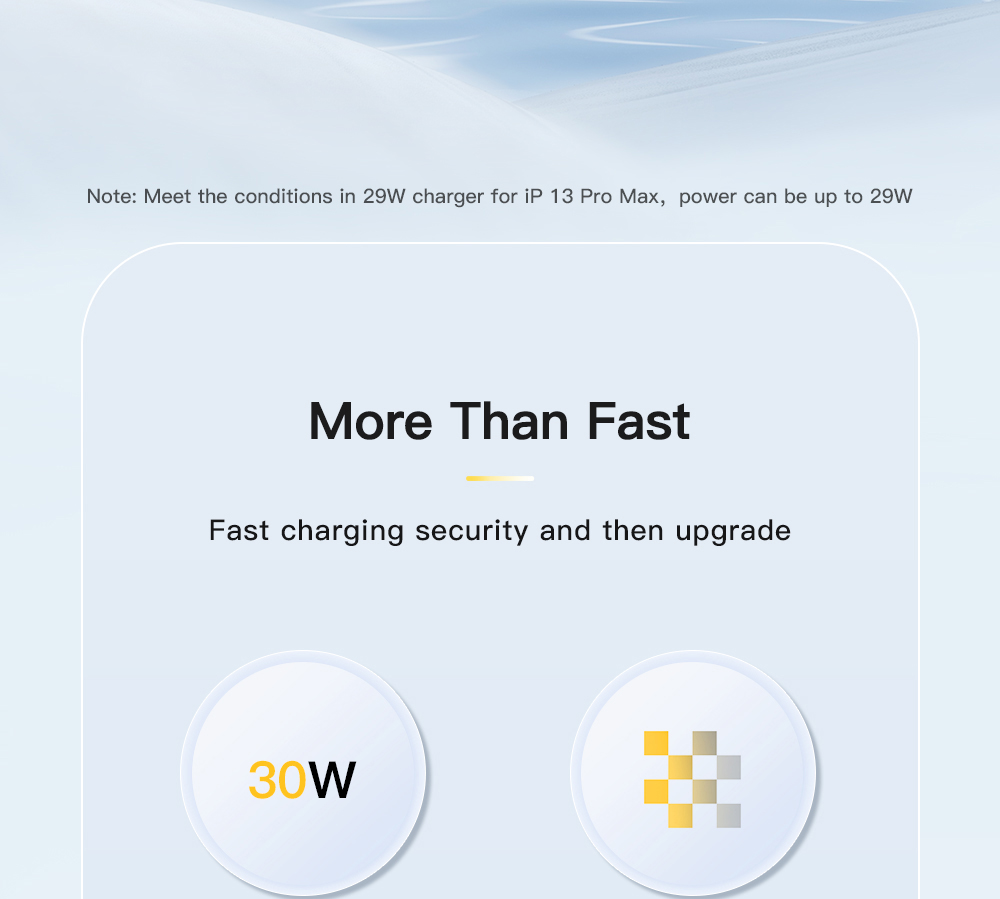 ESSAGER PD 30W Type C to Lightning Charging Cable with LED Light, Transparent Design, USB2.0 480Mbps, Fishnet Thread Weaving, 1m - Blue