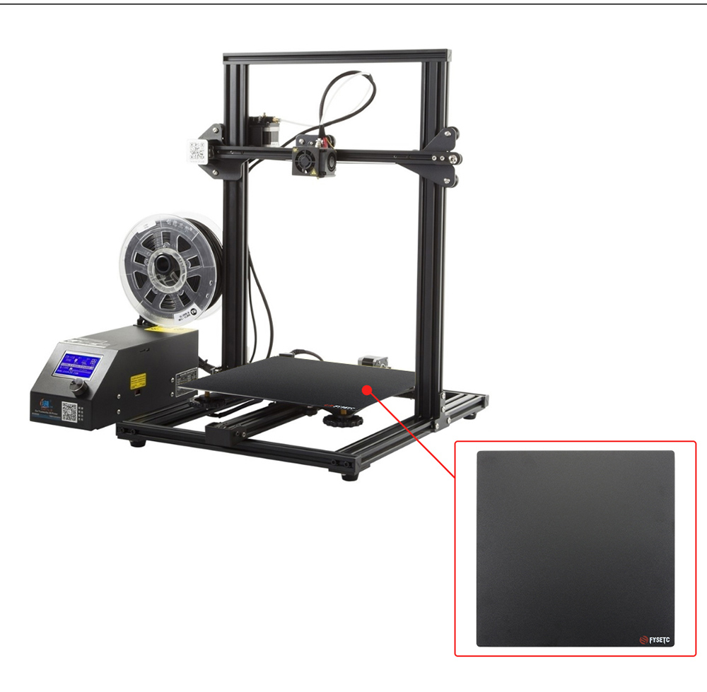 FYSETC 1.5mm Thickness 270mm Round Hard Surface Magnetic Sticker for 3D Printer Steel Sheet