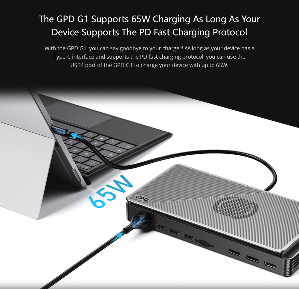 GPD G1 Graphics Card Expansion Dock EU Plug