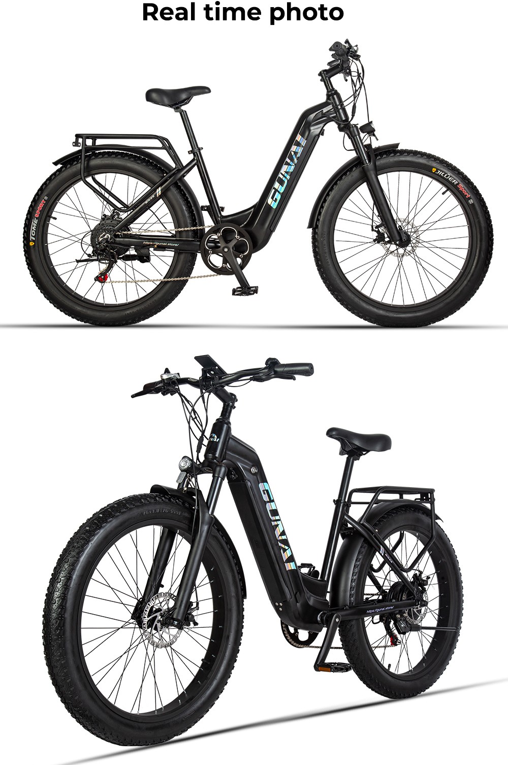 Elektrobicykel GUNAI GN26, 500W motor Bafang, 48V 17,5Ah batéria, 26*3,0-palcové tučné pneumatiky, max. rýchlosť 42 km, Shimano 7 rýchlostí